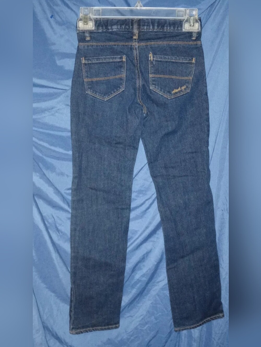 Girl's Youth OshKosh B'Gosh Skinny Jeans Dark Blue Adjustable Waist 10